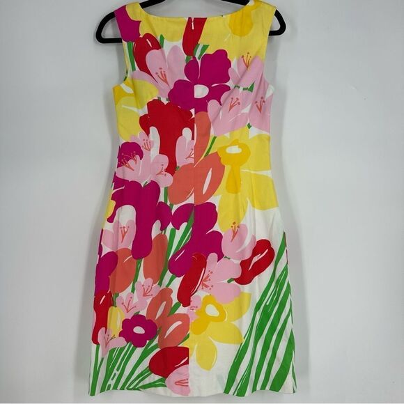 LILLY PULITZER Taytay Colorful Floral Sleeveless Tank Mini Dress Sz 2 - Picture 5 of 10